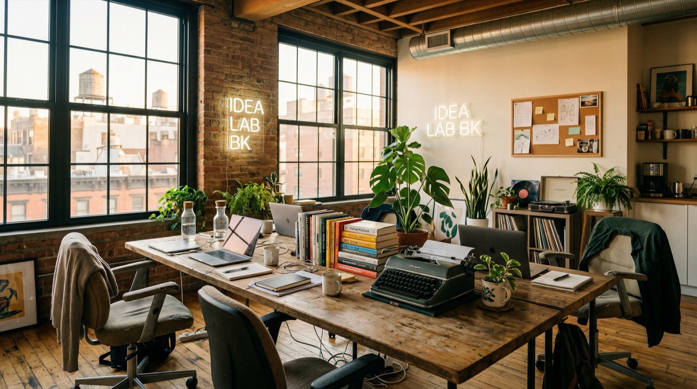 The EsyBlog office in Brooklyn